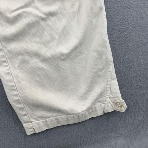 YFB Young Fabulous & Broke Cargo Pants Womens Large Beige Elastic Waist Utility - Picture 4 of 16